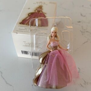 NIB 2009 Hallmark Barbie Keepsake Christmas tree Ornament special edition pink